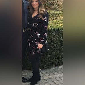 Express Ruffle Floral Dress